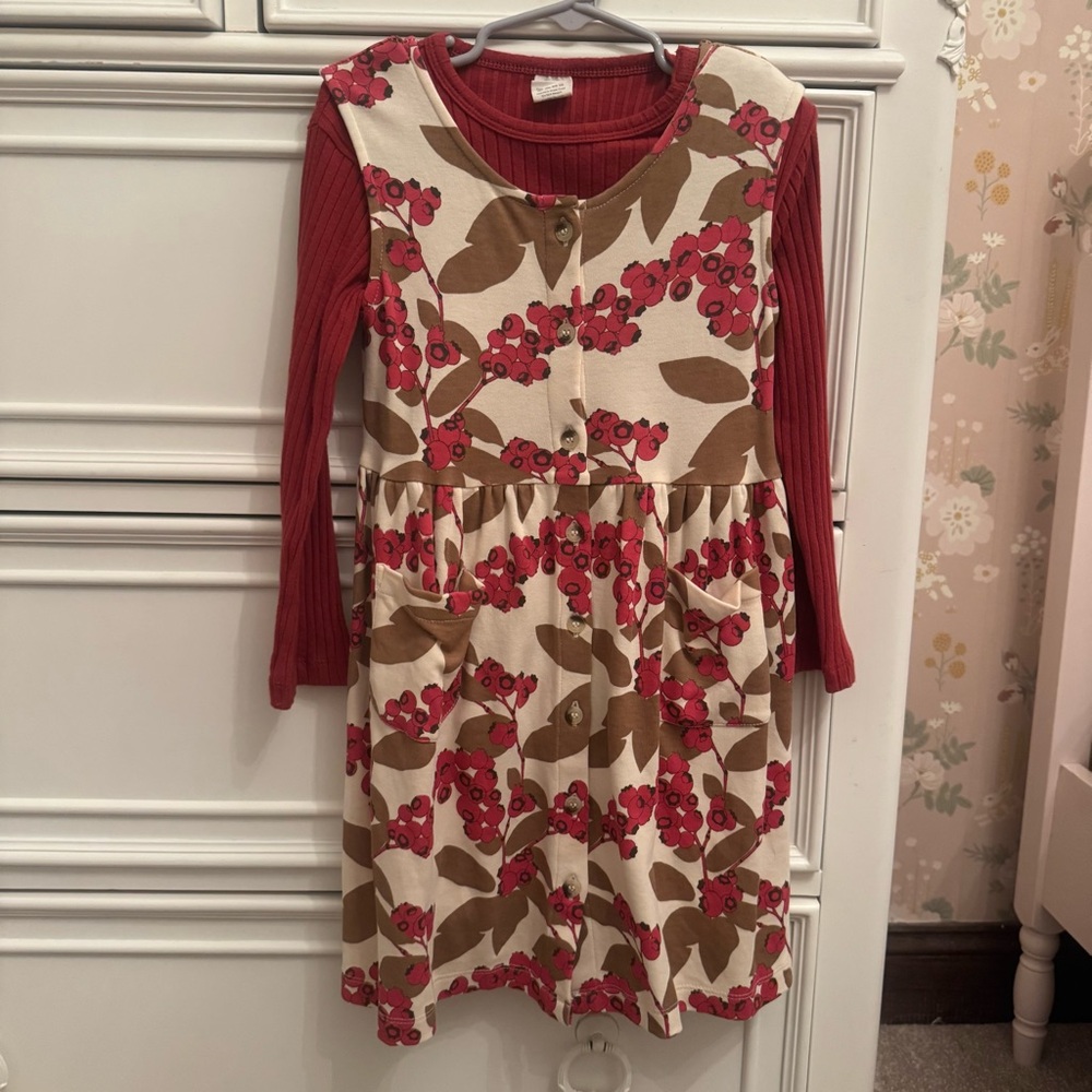 Kate Quinn Cranberry Jumper Dress & Shirt